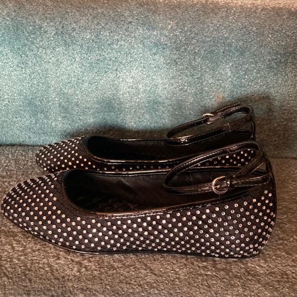 NEW Mix No. 6 Rhinestone Belleena Flat Shoe Sz 7 Never worn SPARKLY Ankle strap - Picture 7 of 11
